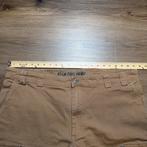 Duluth Trading Co DuluthFlex Fire Hose Ultimate Shorts 44x11 Brown Canvas - Picture 7 of 9